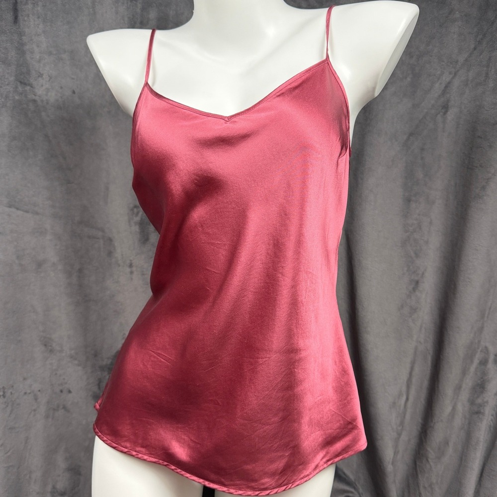 Y2K Nougat London Silk Cami Romantic Minimalist 90's Bias Top Small Fairy Grunge